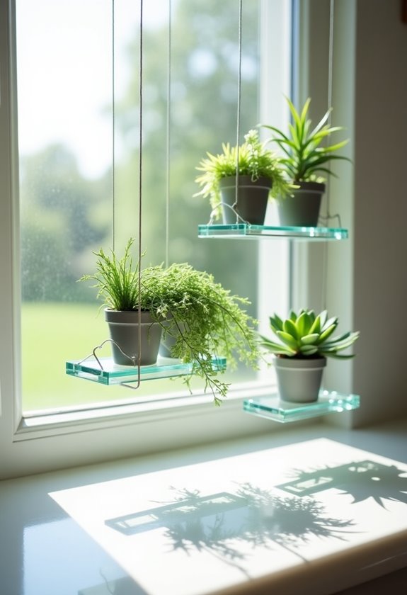 buoyant glass production structures