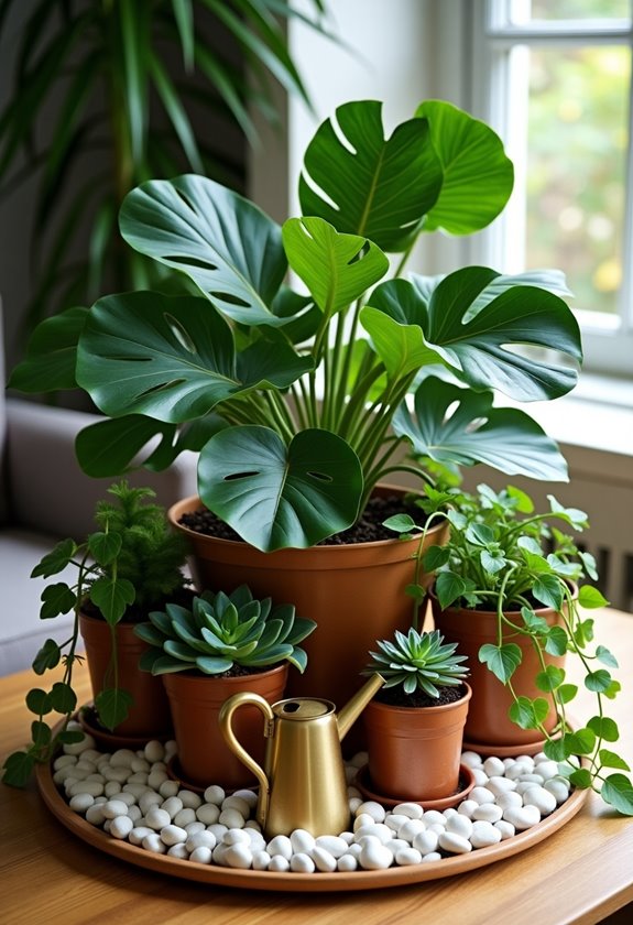 create a floral centerpiece