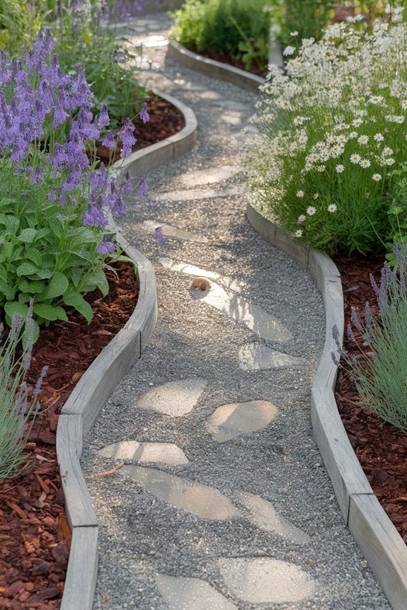 curved path of gravel