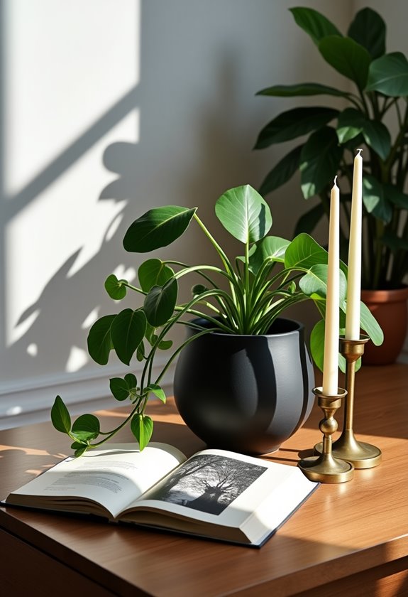 enhance decor with greenery