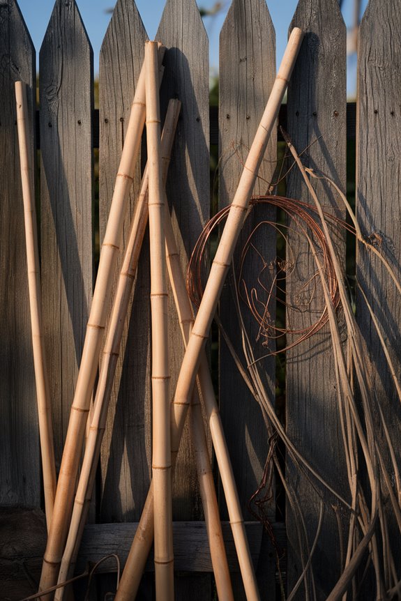 outdoor plant support stakes