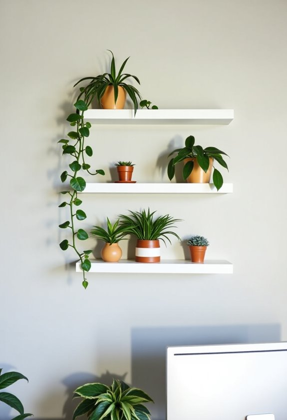 stylish floating shelf decor