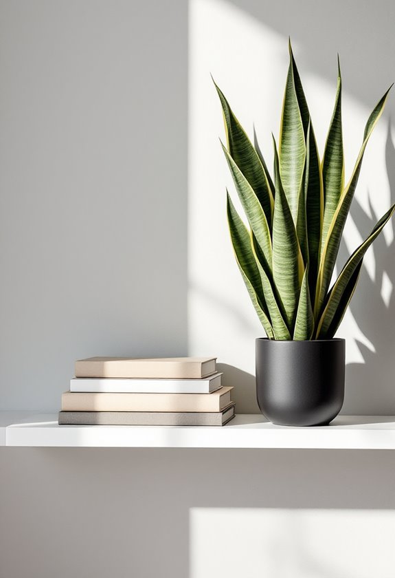 stylish snake plants enhance decor