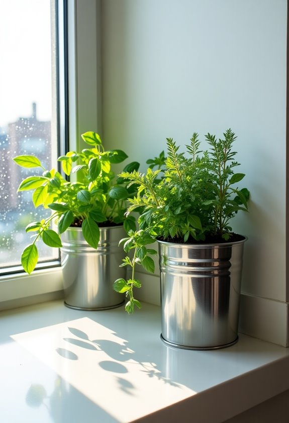 corner window magnetic planters