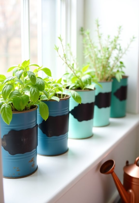 creative chalkboard can labels