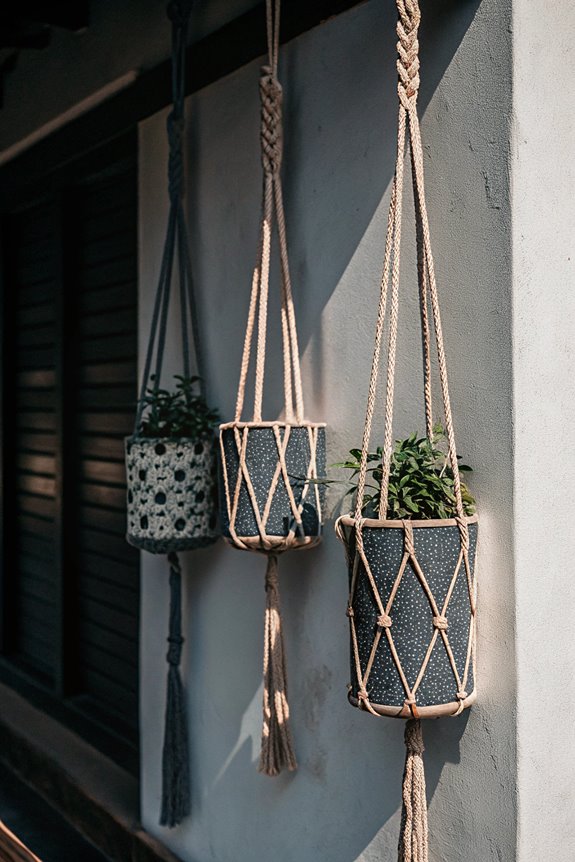 diy fabric scrap planters
