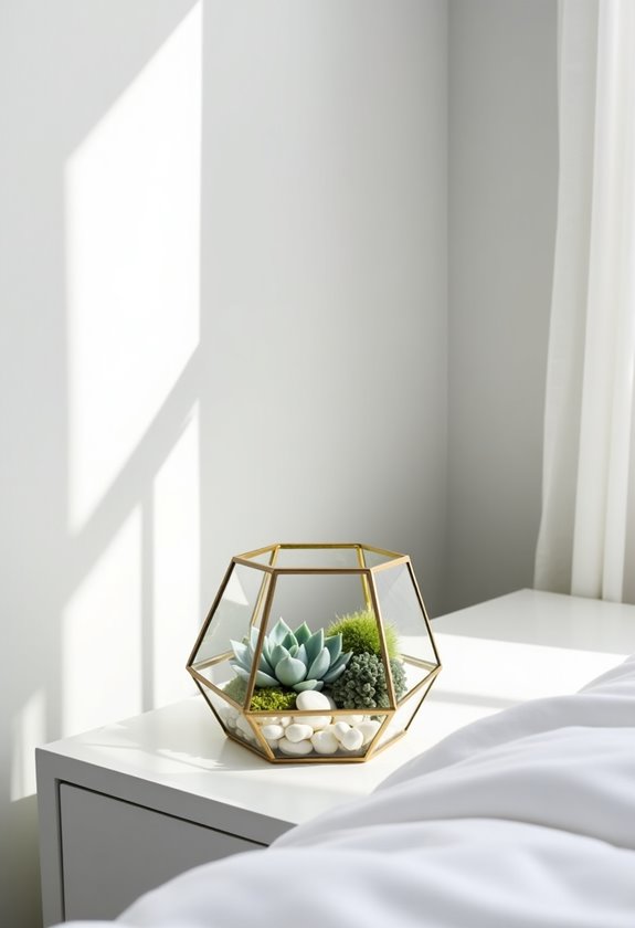 modern elegance with terrariums