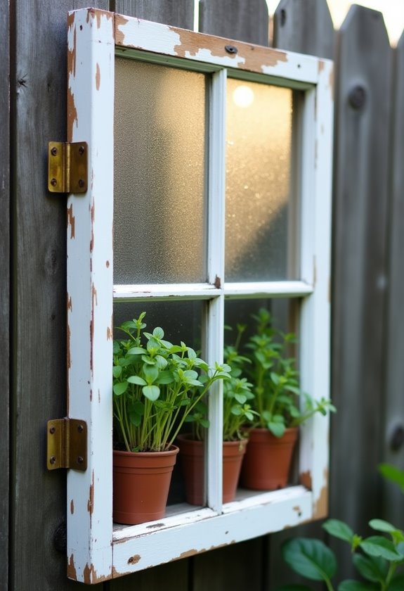 repurposed greenhouse from window