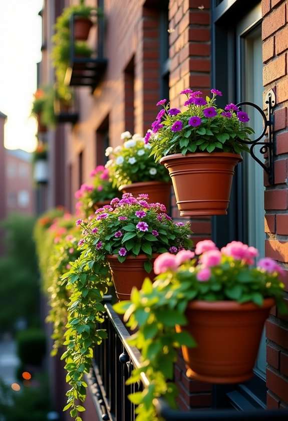 hanging baskets for balconies