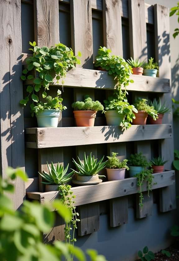 upcycled vertical garden projects