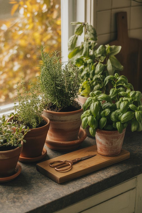autumn herb garden decor