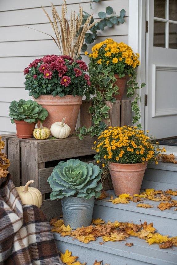 autumn seasonal plant decor