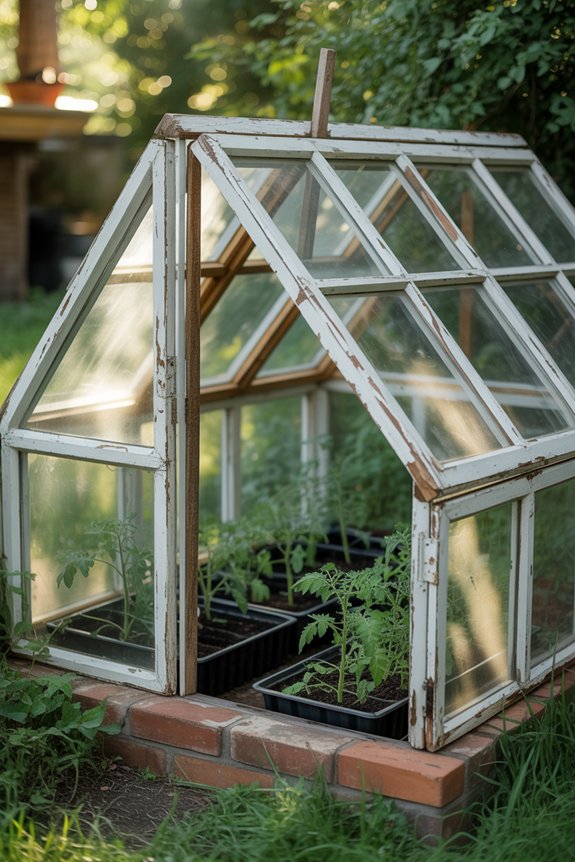 slanted glass cold frame