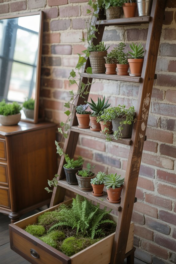 transform furniture into plant displays