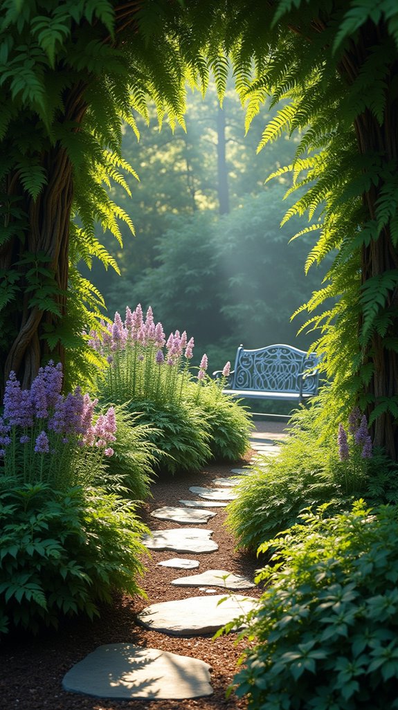 create layered colorful plant displays