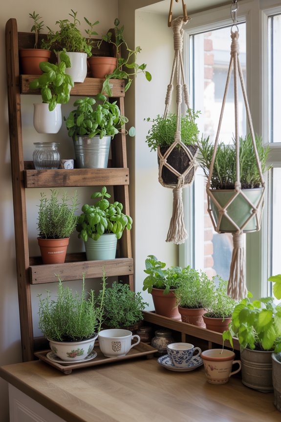 innovative indoor herb displays