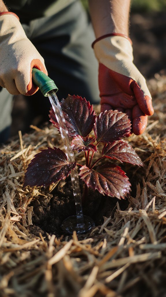 consistent shallow watering techniques