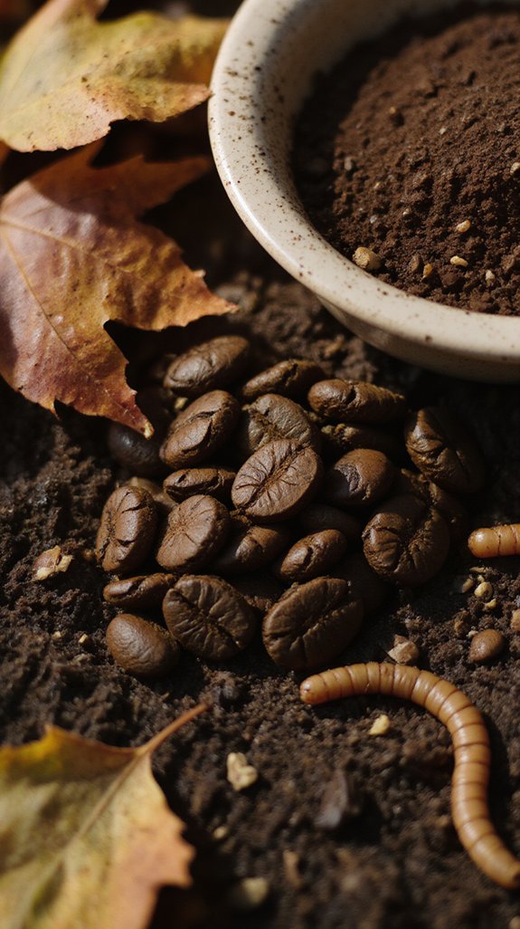 fresh versus spent coffee