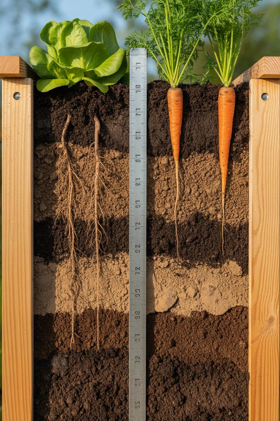 optimal root growth depths