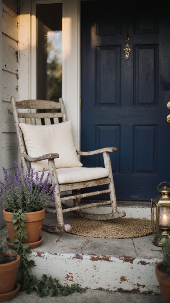 cozy mini porch makeover