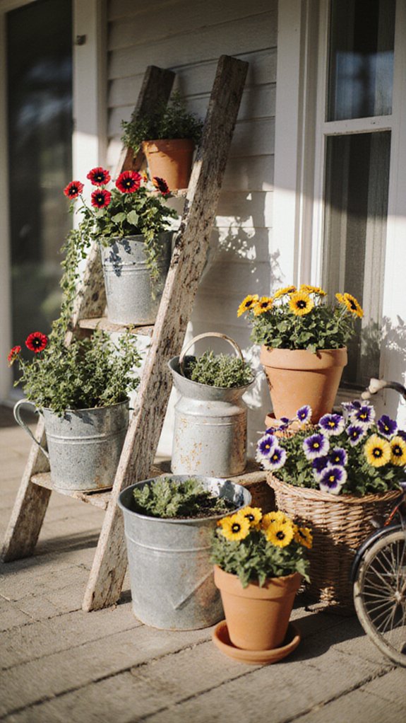 front porch planter makeover ideas