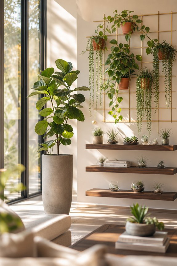 modern indoor plant displays