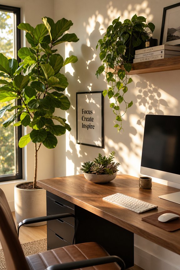 revitalize workspace with plants