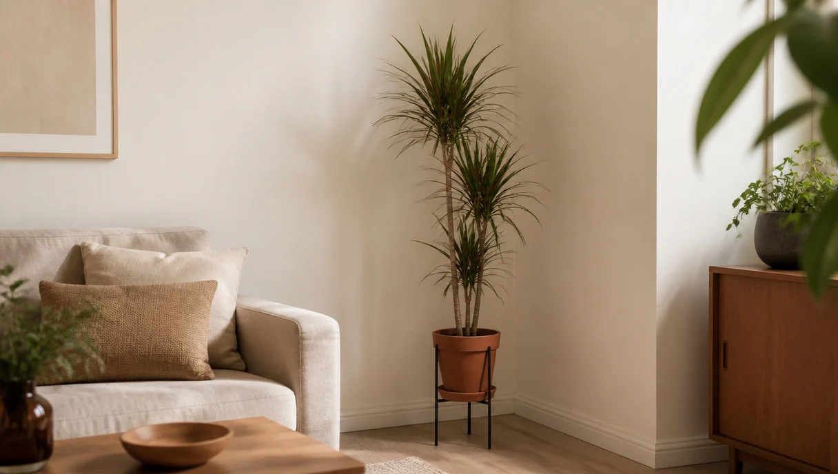 Pinterest-style title graphic for Awkward Corner Plant Ideas That Actually Work in Small Rooms.