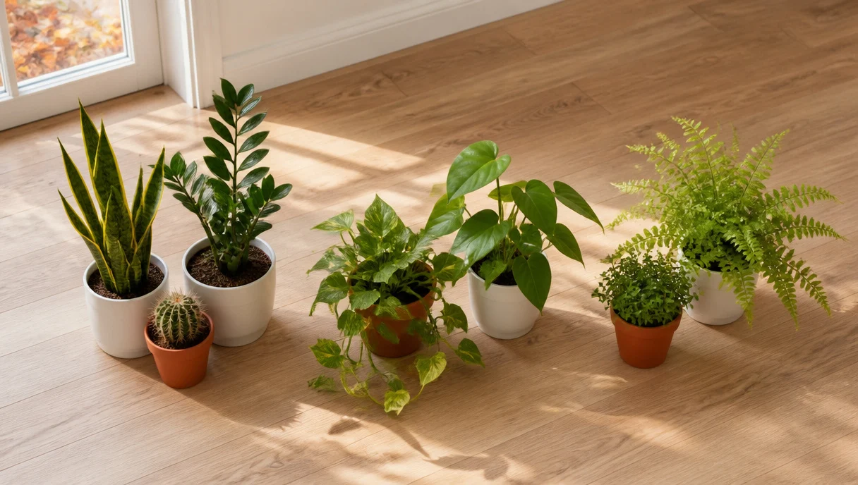 Pinterest-style title graphic for How to Simplify Plant Care Before a Fall Getaway.