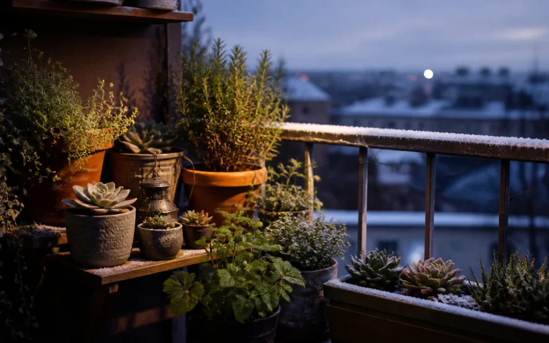 Free and Cheap Ways to Protect Balcony Plants From Frost