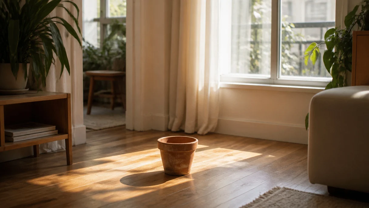 Pinterest-style title graphic for How to Read Your Apartment's Real Light Levels Before Buying Plants.